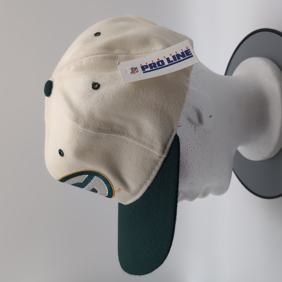 Starter| NWT NFL Vintage White Green Bay Packers Wool Sports Cap Snap Back - Picture 6 of 15